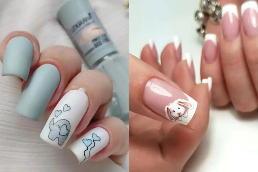 کاشت ناخن دخترانه فانتزی عروسکی